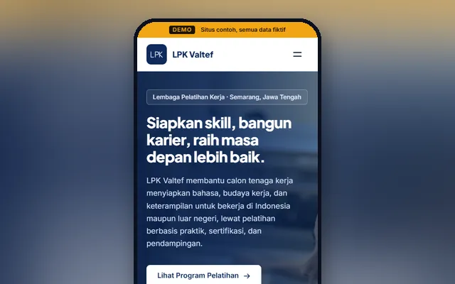Pratinjau LPK Valtef