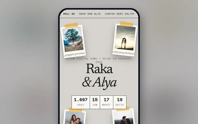 Pratinjau Album Digital Pasangan